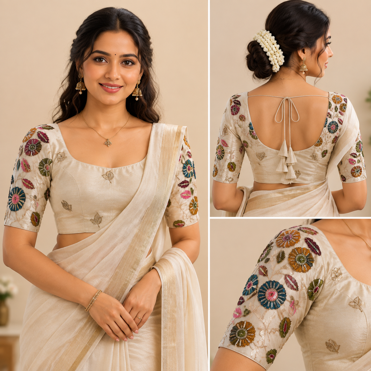 Floral Elegance Hand Work