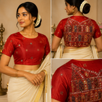 Royal Cosmos Embroidered Blouses