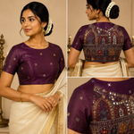 Royal Cosmos Embroidered Blouses