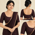 Silk Cotton Elbow Sleeve Blouse