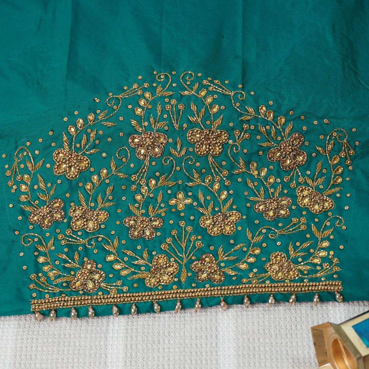 Simple Aariwork Material – Butterfly Design with Beads work