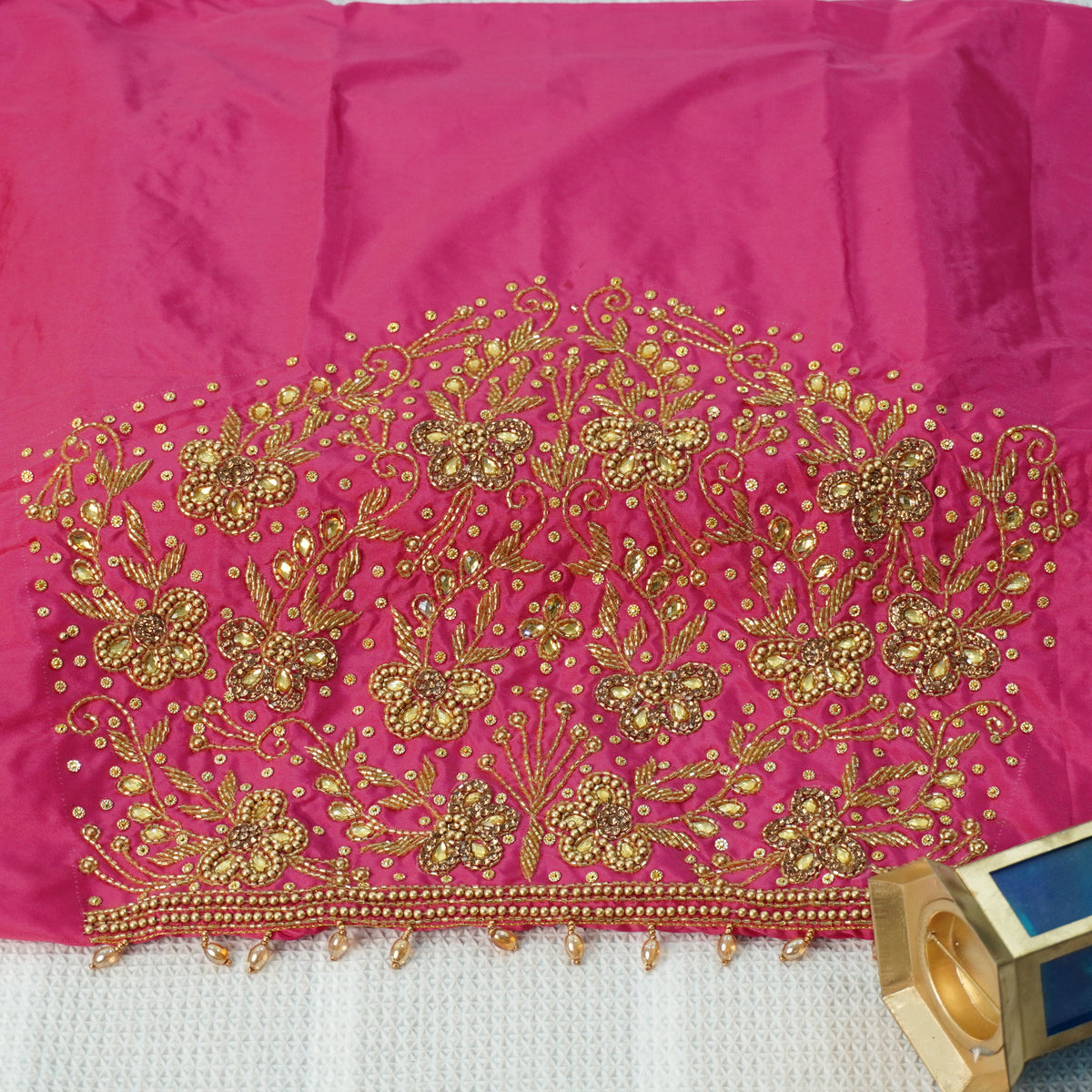 Simple Aariwork Material – Butterfly Design with Beads work