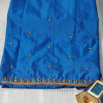 Simple Aariwork Material - Necklace Design With Beads Work