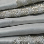 Zari Wave Tissue Silk Aariwork Material