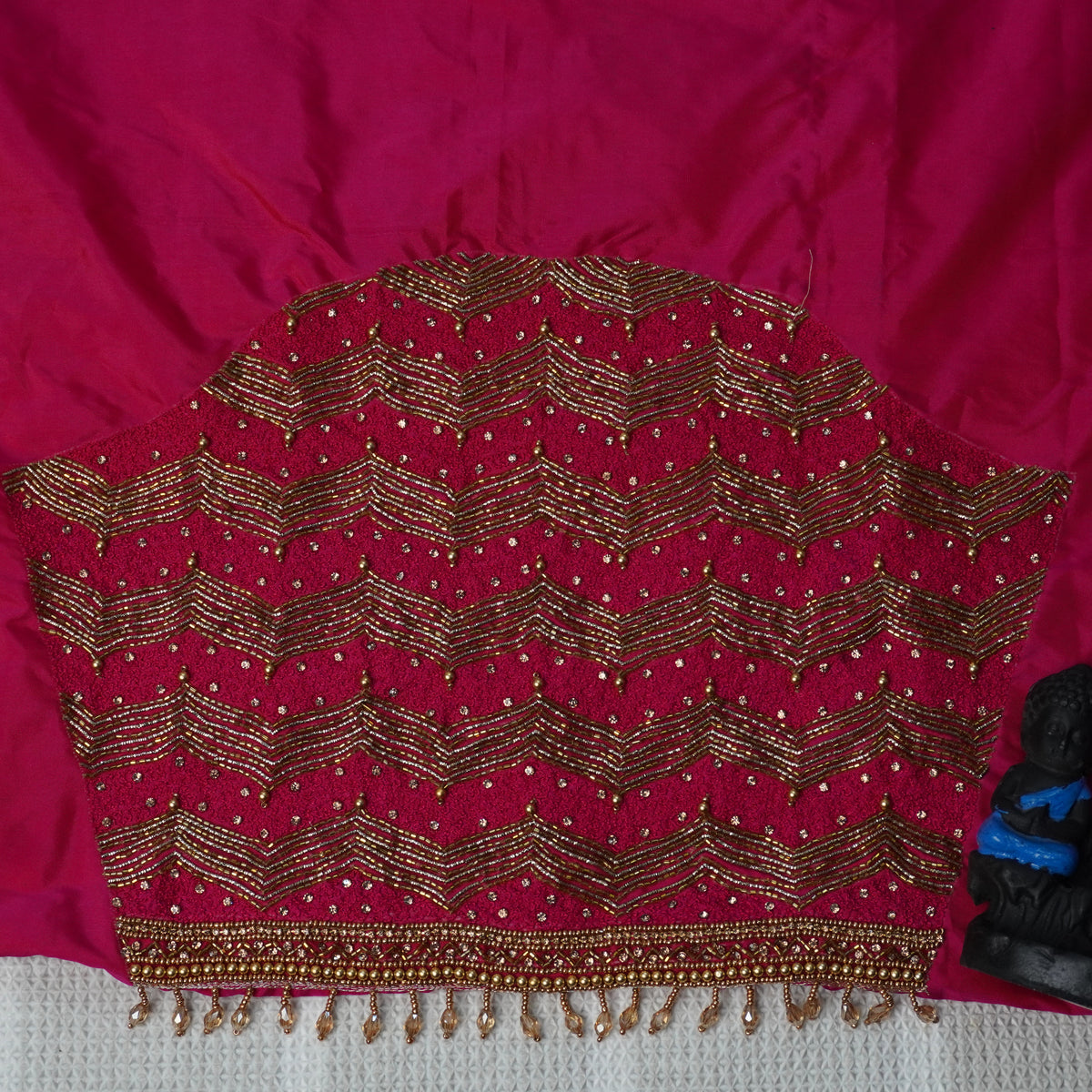 Zari Wave Aari Work Heavy Aariwork Material Blouse