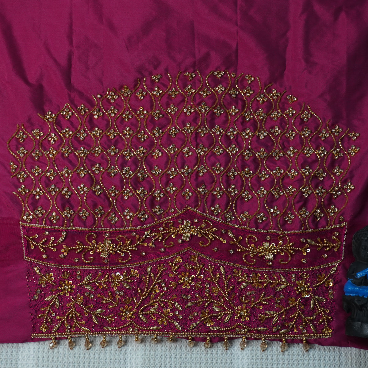 Heavy Aariwork Material Blouse – Regal Aari Work