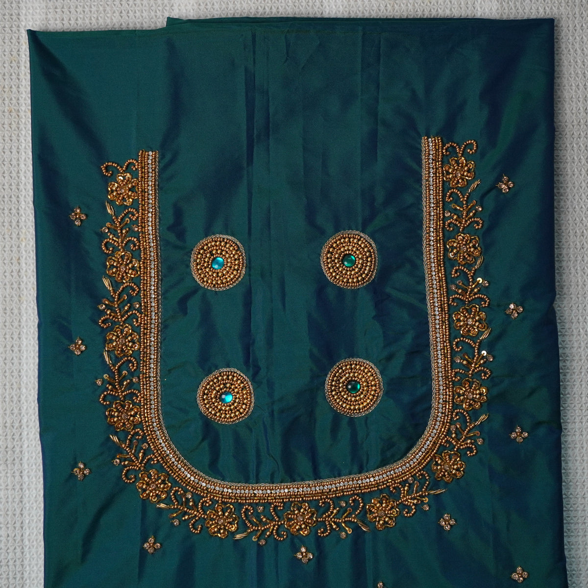 Heavy Aariwork Material Blouse – Regal Aari Work