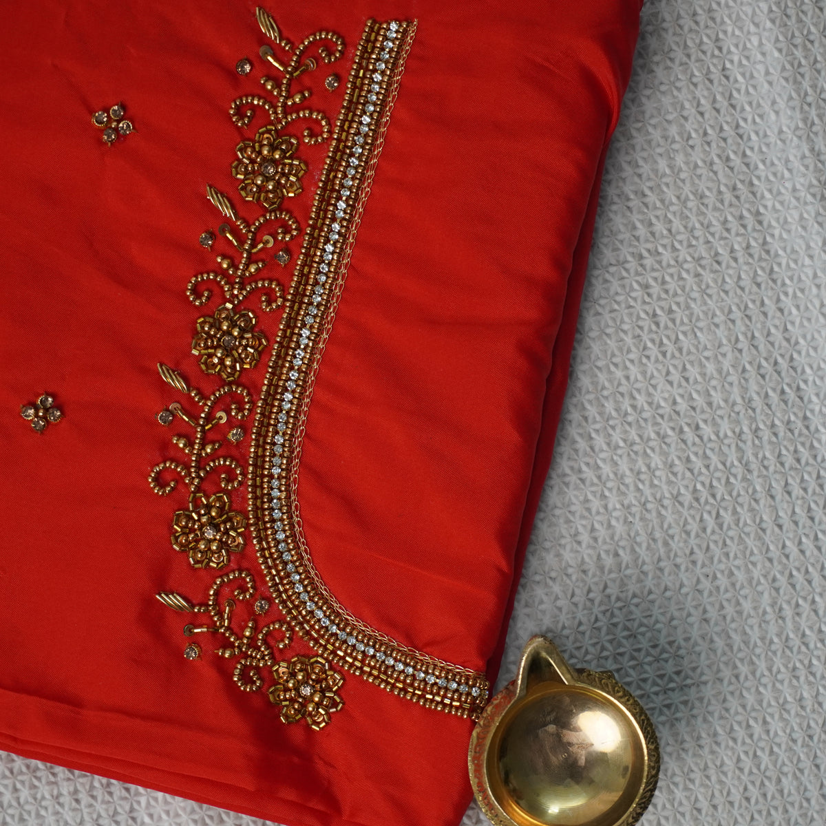 Heavy Aariwork Material Blouse – Regal Aari Work