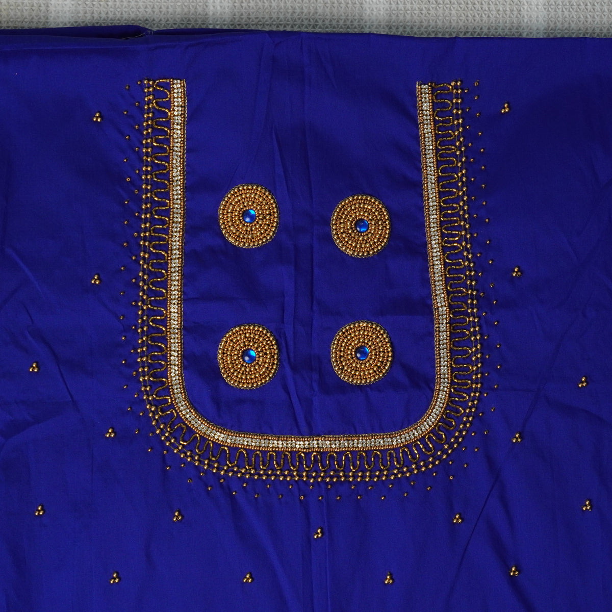 Diamond Jaal Aari Work Blouse Material