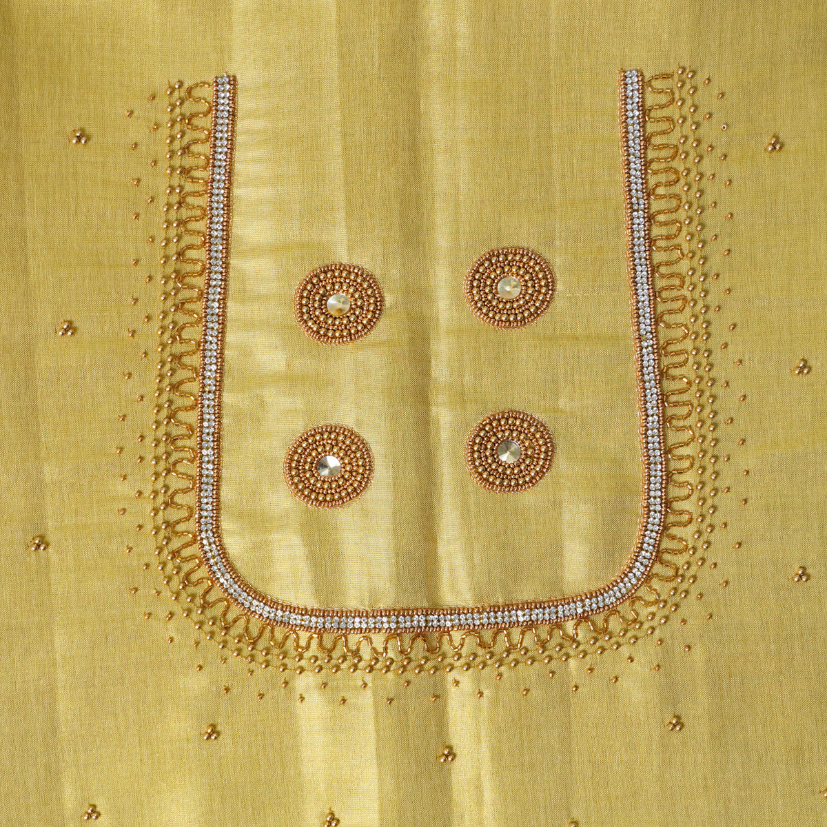 Diamond Jaal Aari Work Blouse Material