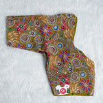 Rajasthani Style Multi Color Floral Printed Multi-Thread Embroidery Readymade Blouse
