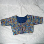 Pure Viscose Jacquard With Position Print Work Vintage Blouse