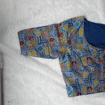 Pure Viscose Jacquard With Position Print Work Vintage Blouse