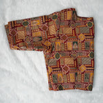 Pure Viscose Jacquard With Position Print Work Vintage Blouse