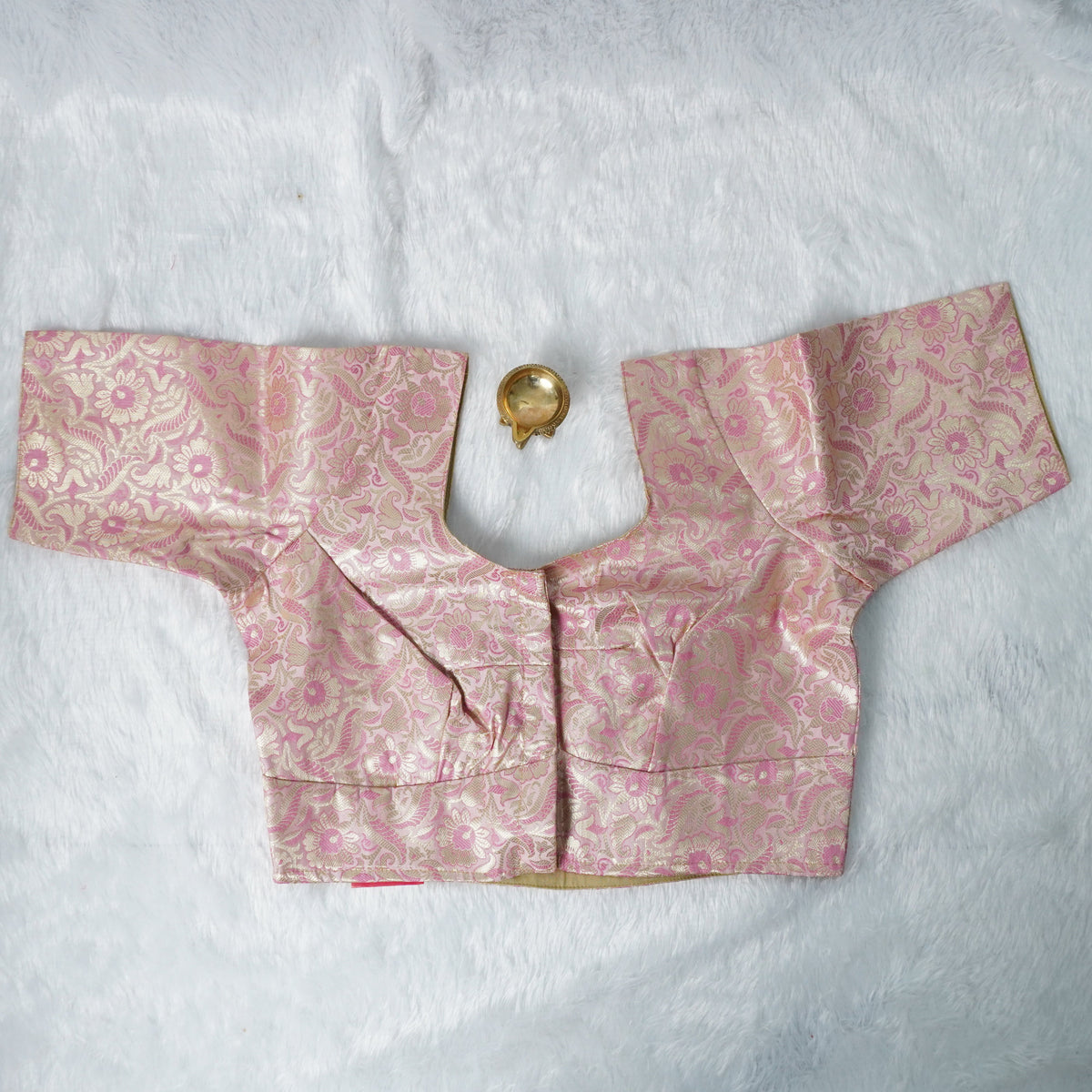 Banaras Blouse Design - 1 (Pink)