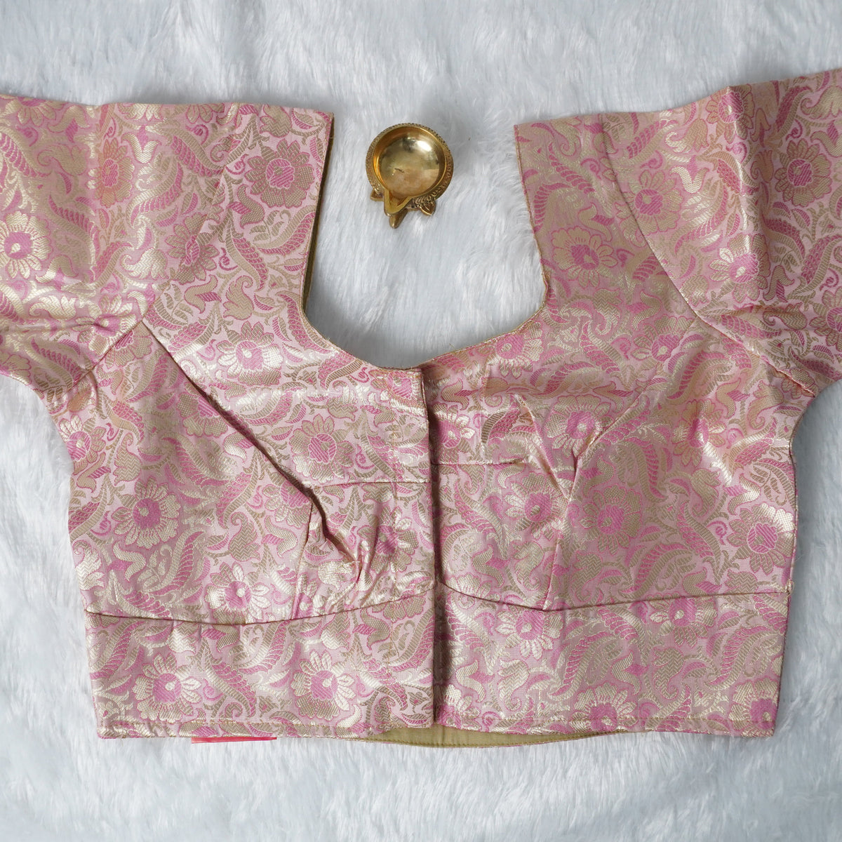 Banaras Blouse Design - 1 (Pink)