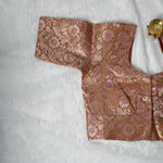 Banaras Blouse Design - 3 (Brown)