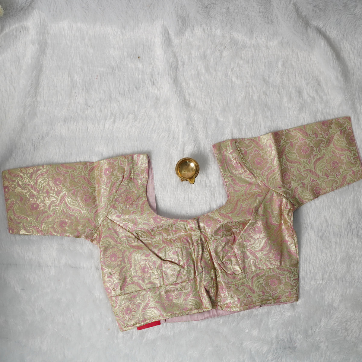 Banaras Blouse Design - 4 (Pista Green)
