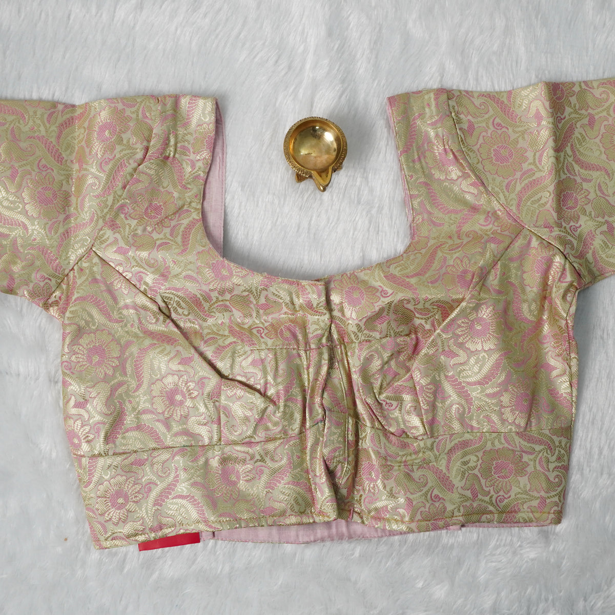 Banaras Blouse Design - 4 (Pista Green)