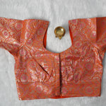 Banaras Blouse Design - 5 (Orange)