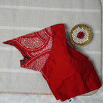 Lotus Embroidered Designer Readymade Blouse