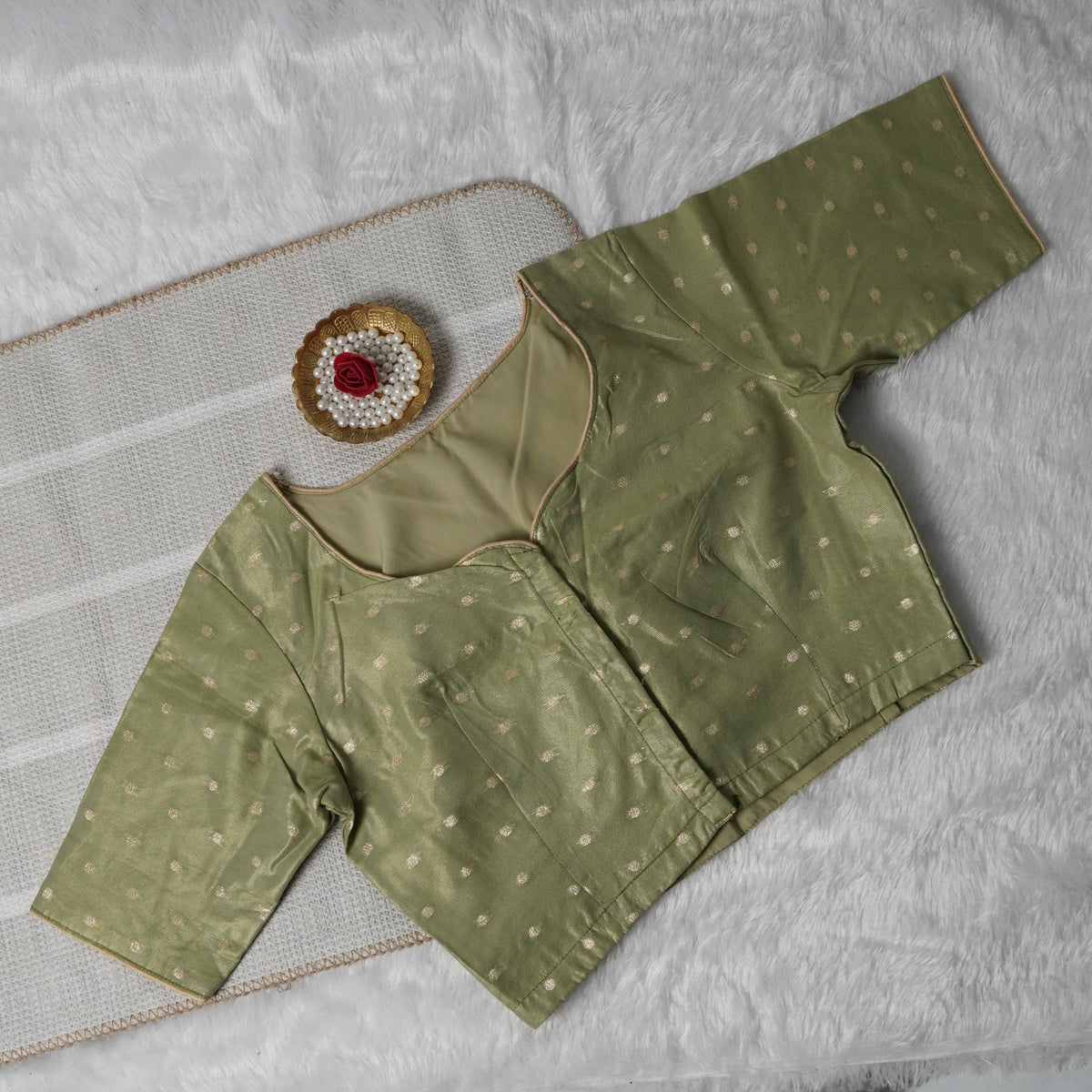 Butta Work Banaras Butta Readymade Blouse
