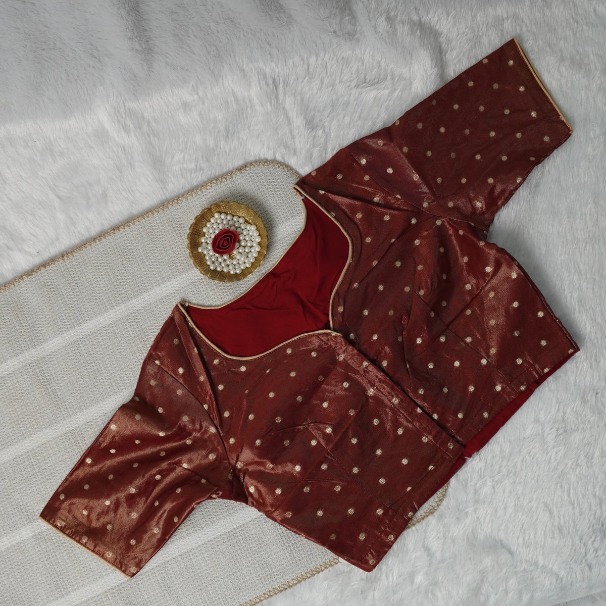 Butta Work Banaras Butta Readymade Blouse