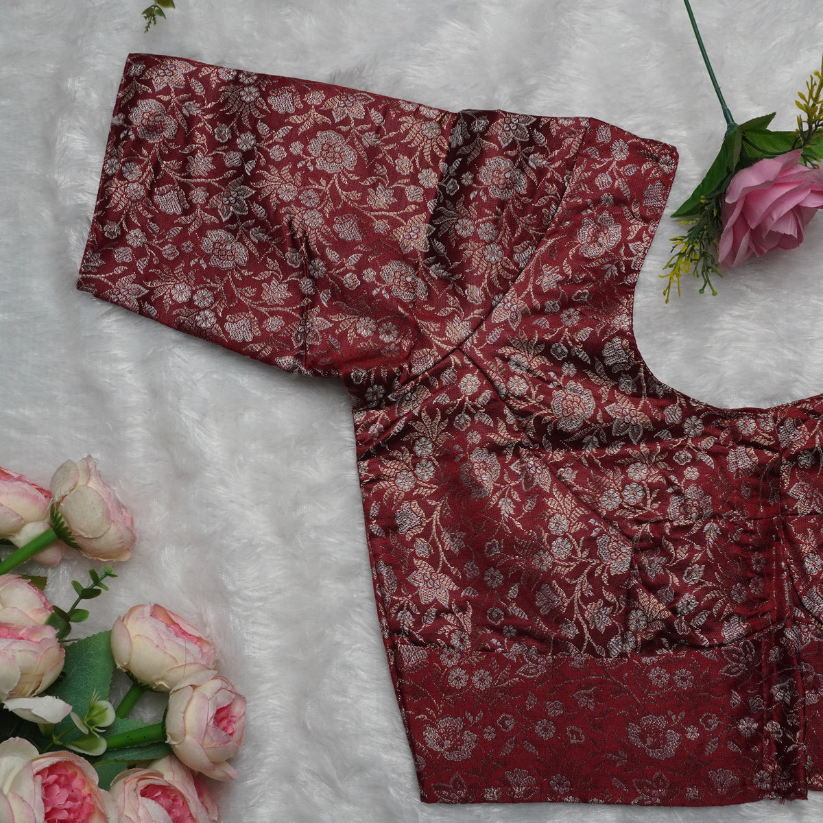 Floral Jakard Elbow