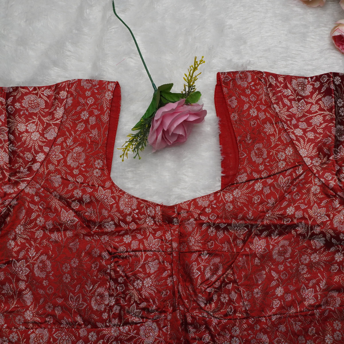 Floral Jakard Elbow