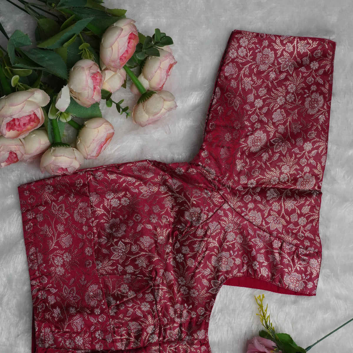 Floral Jakard Elbow