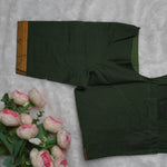 Cotton Bordered Elbow Blouse