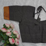 Temple Border Elbow Blouse,