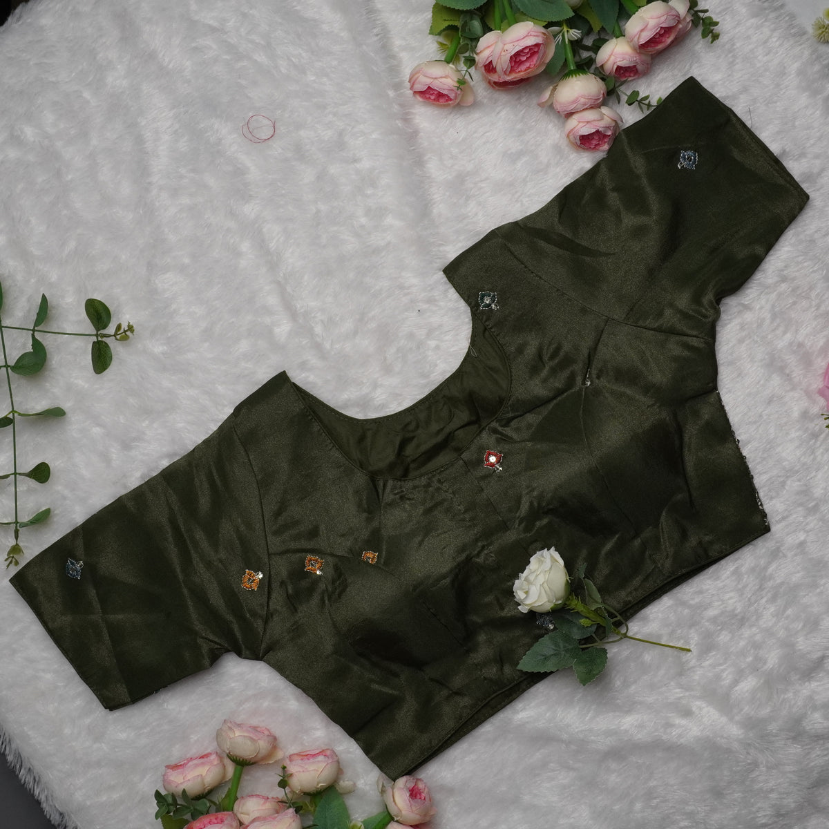 Royal Cosmos Embroidered Blouses