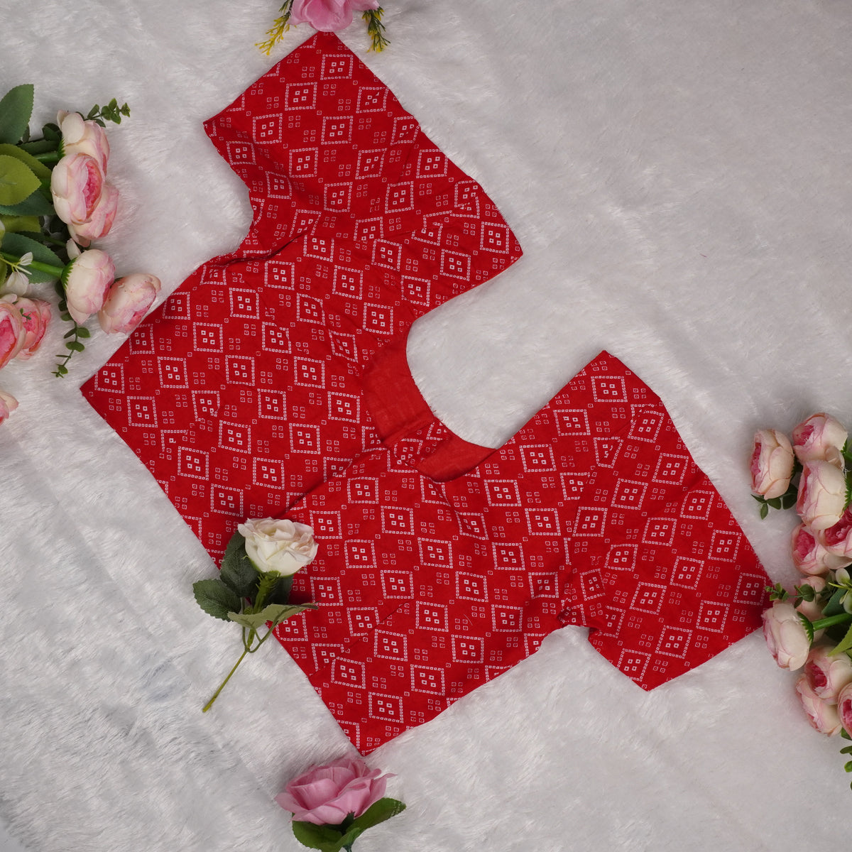 Red Badhini Print