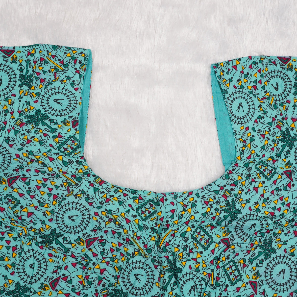 Verdant Vine Print Blouse