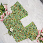 Verdant Vine Print Blouse