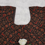 Verdant Vine Print Blouse