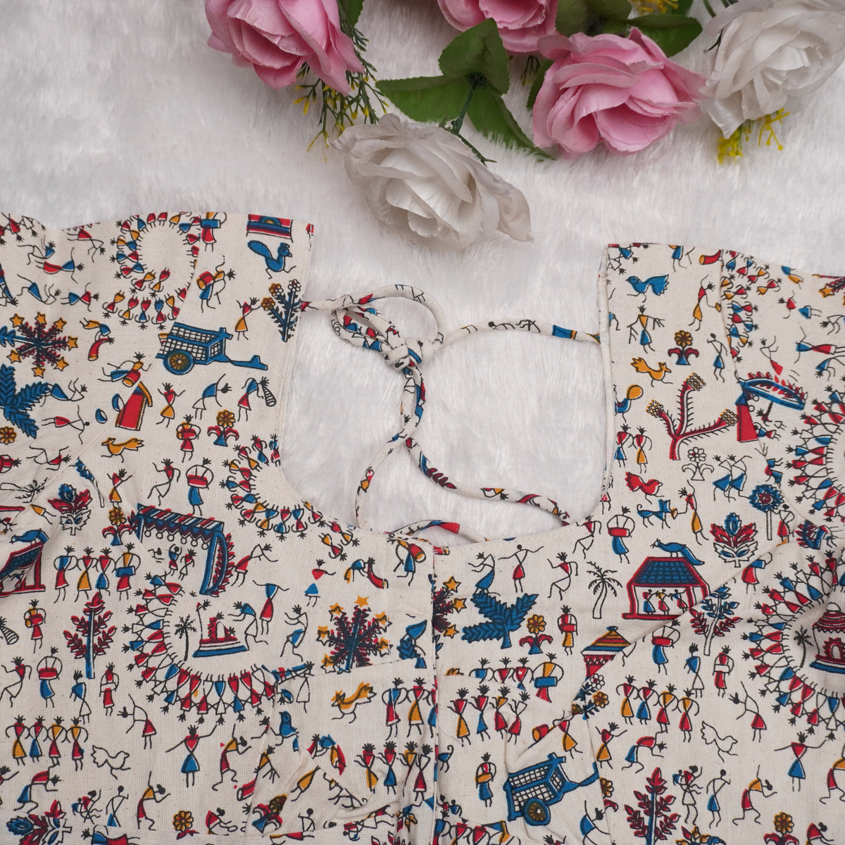 Warli Motif Blouse