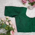 Silk Cotton Elbow Sleeve Blouse