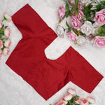 Silk Cotton Elbow Sleeve Blouse