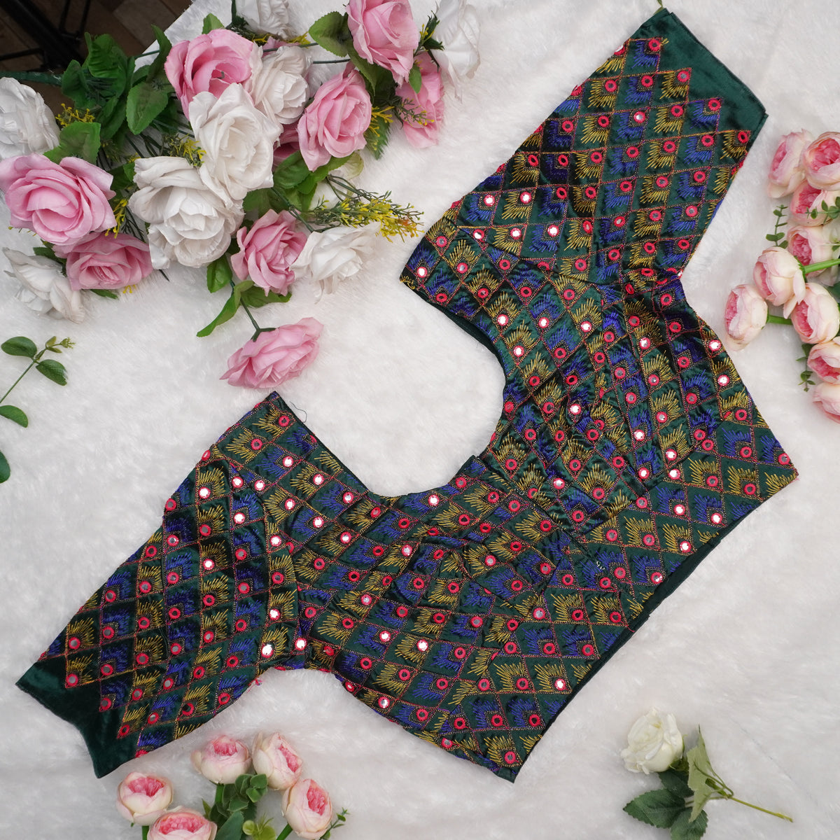 Royal Feather Blouse