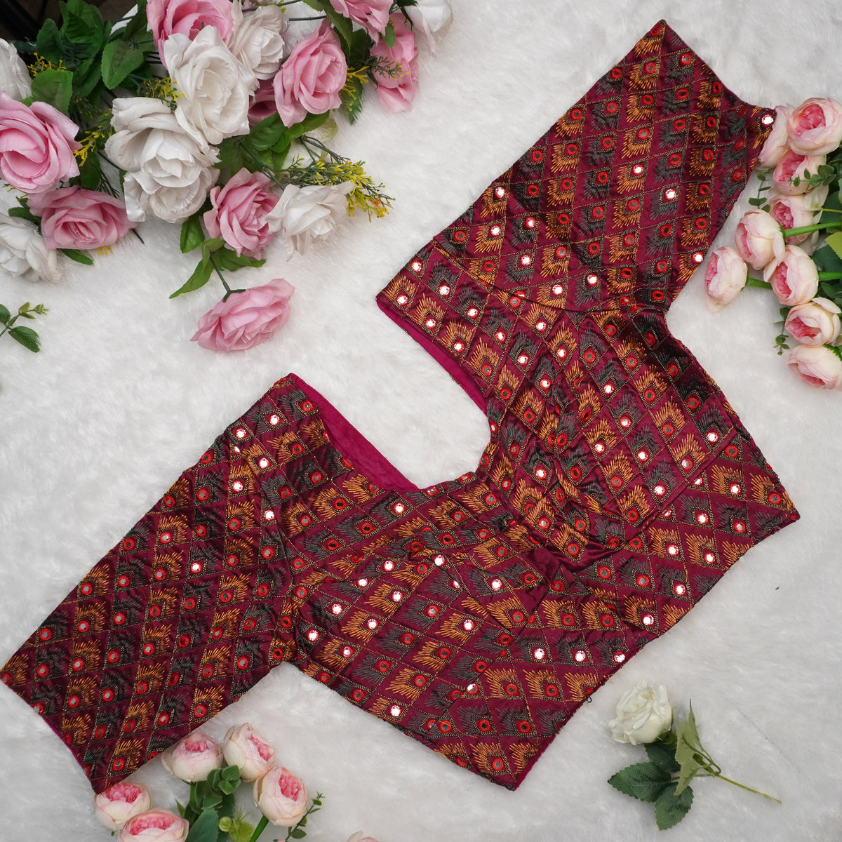 Royal Feather Blouse