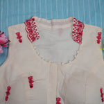 Elegant Floral Embroidered Halter Neck Blouse