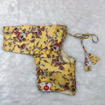 Padded Blouse Yellow with Floral Print