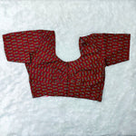 Everyday Wear Cotton Ajrak Print Blouse in Red