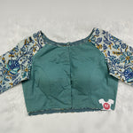 Designer Blouse with Floral Sleeves