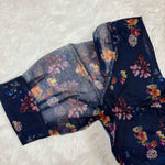 Organza Blue FloralBlouse