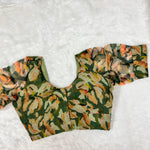 Organza Green Floral Blouse