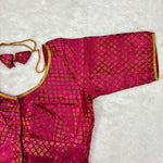 Cherry Maroon Silk Blouse
