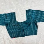Turquoise Kora Silk Exclusive Ladies Blouse